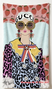 Gucci Strawberry Pop Tapestry Throw Blankets IMG_2933